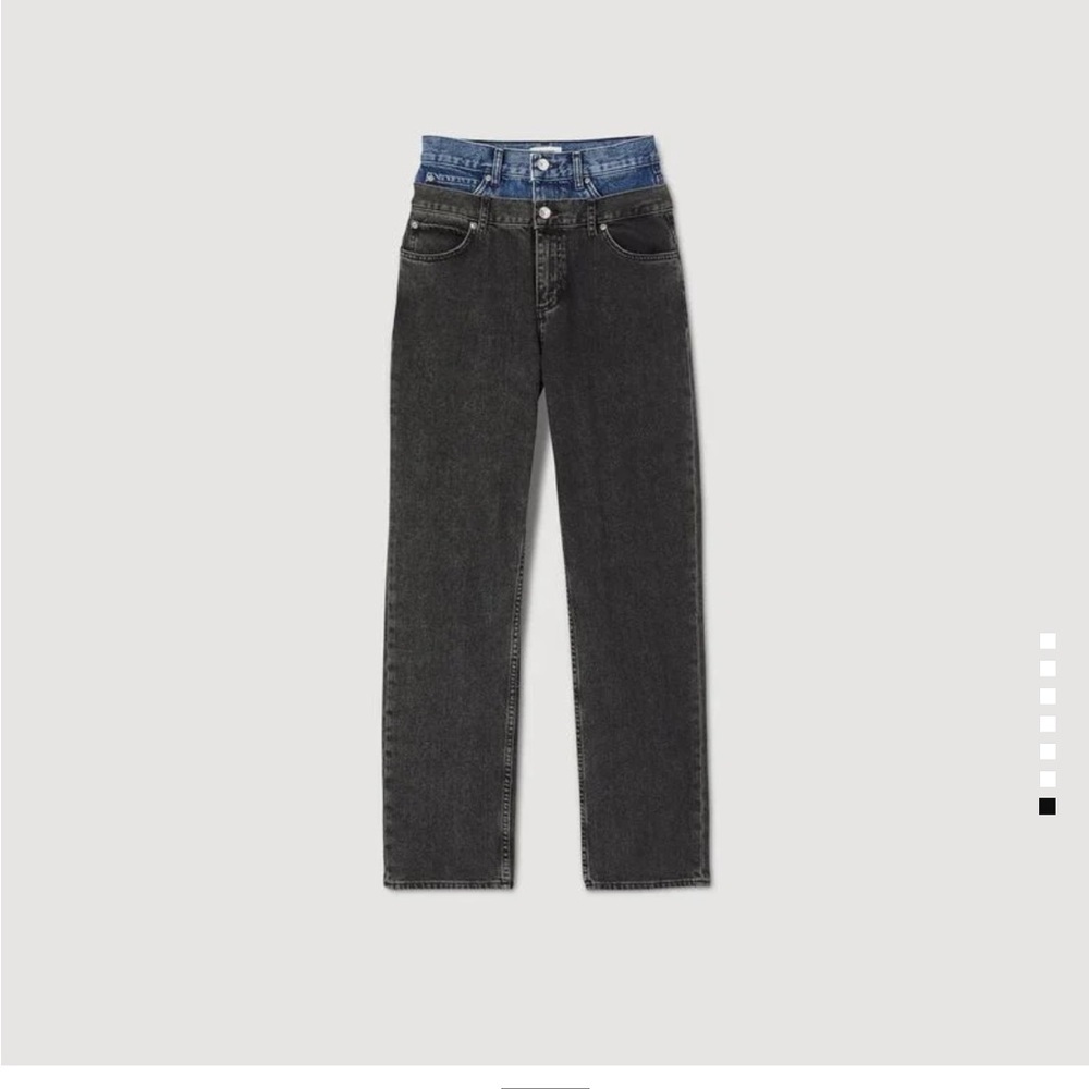 Sandro Double Waisted Designer Jeans Size 36